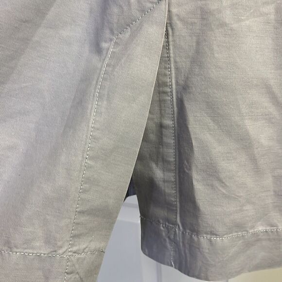 cabi  Tanner Linen Trench Coat Light Blue/Purple Silver Lake Medium #5296 - Picture 9 of 16